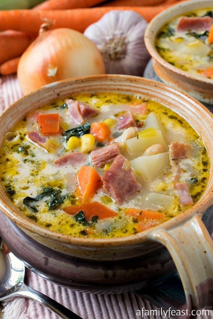 Ham and Vegetable Soup - A Family Feast