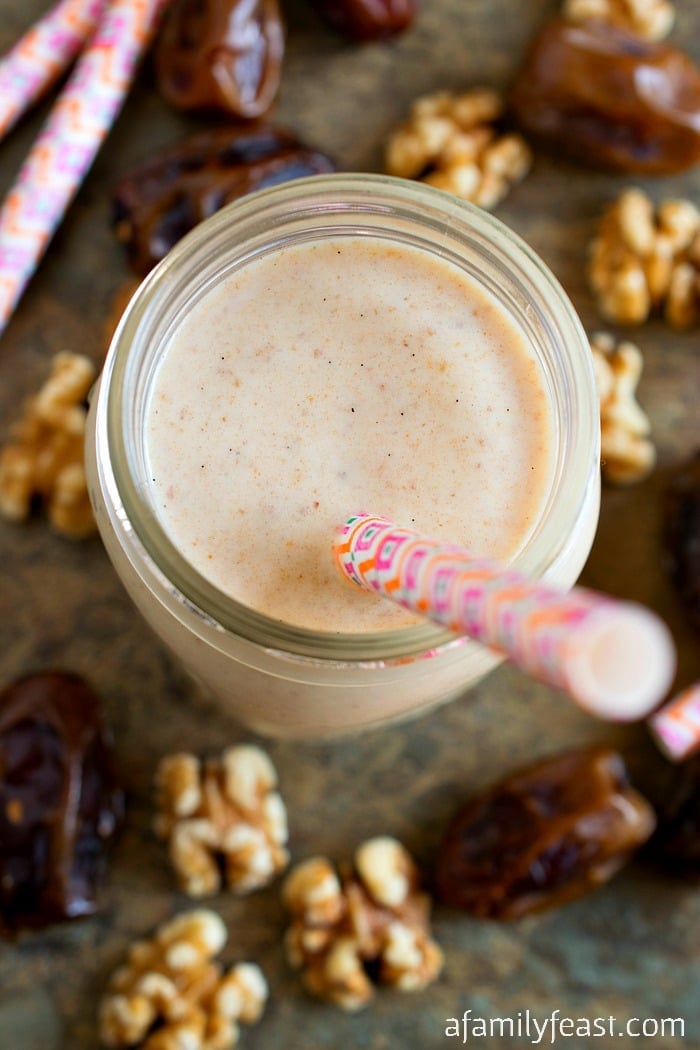 Palm Springs Date Shake - An iconic sweet, cold milkshake from Palm Springs California. So delicious!