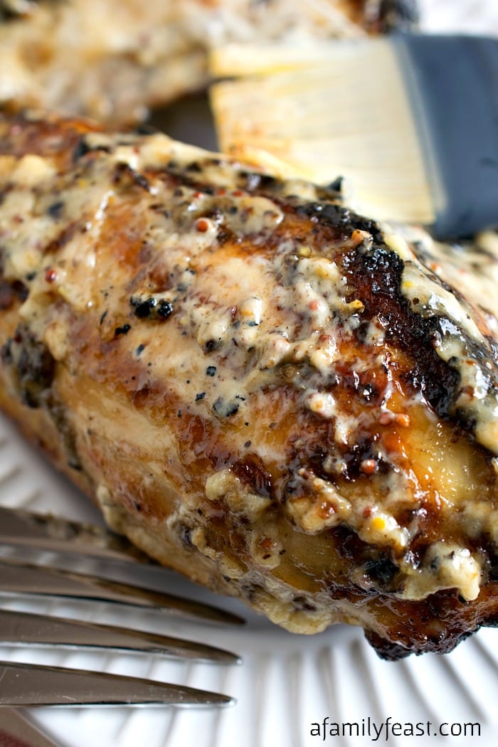 This White Barbecue Chicken is sure to become a new crowd favorite at your summer cookouts!