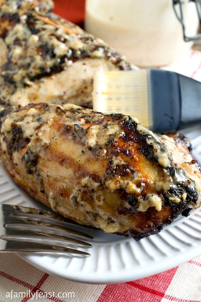 This White Barbecue Chicken is sure to become a new crowd favorite at your summer cookouts!