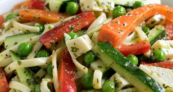 Fresh Vegetable Pasta Salad - A Family Feast