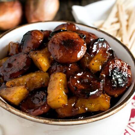 Kielbasa and Pineapple Spiced “Candy” - A Family Feast