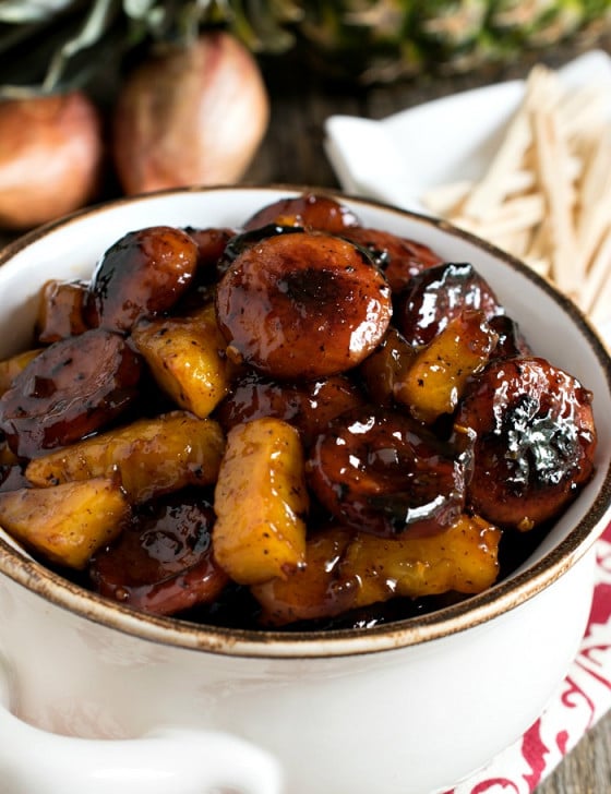 Kielbasa and Pineapple Spiced “Candy” - A Family Feast