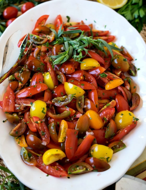 Herbed Tomatoes - A Family Feast