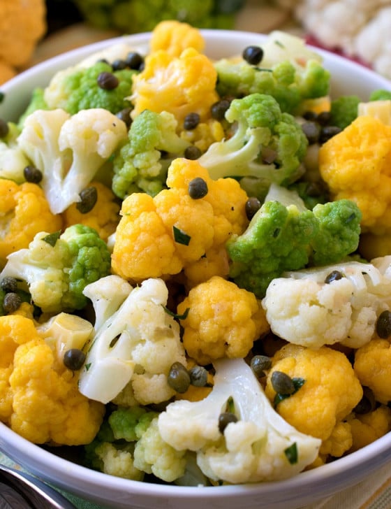 Tri-Color Cauliflower Salad - A Family Feast
