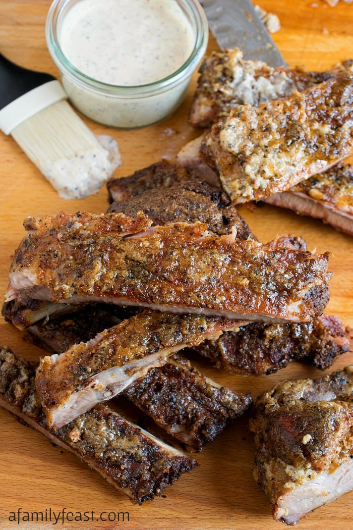 White Barbecue Sauce Pork Ribs - A Family Feast