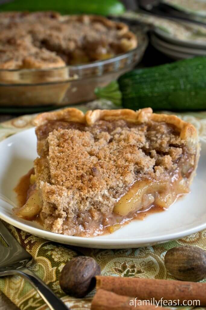 Mock Apple Crumb Pie (Made with Zucchini) A Family Feast®