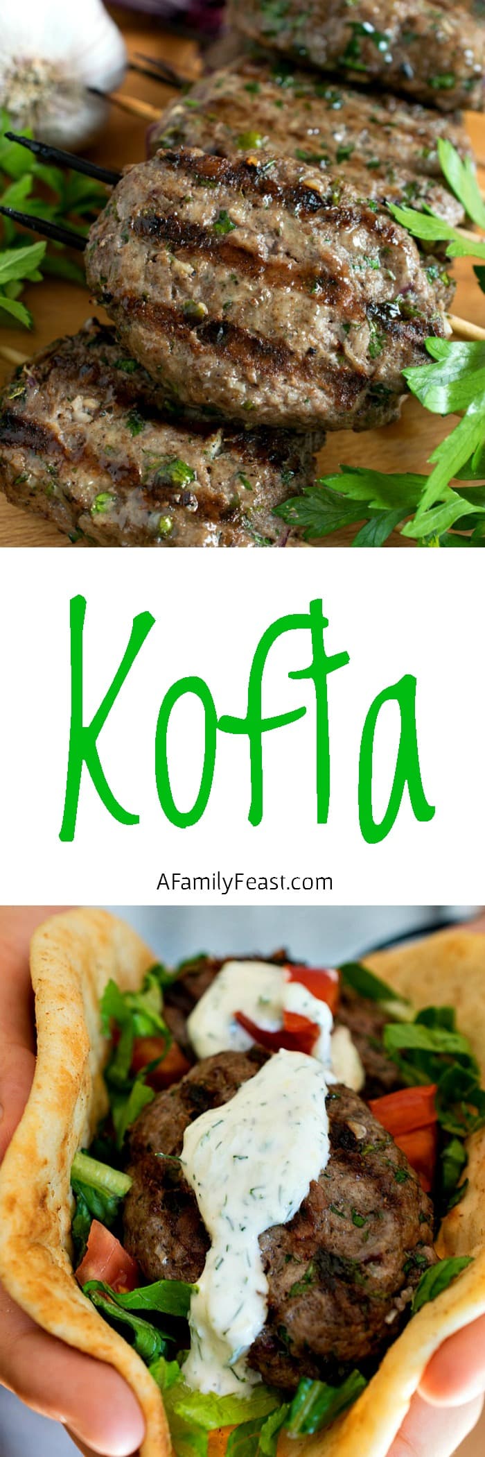 Kofta - A super flavorful alternative for your next summer cookout. The grilled meat skewers are fantastic!