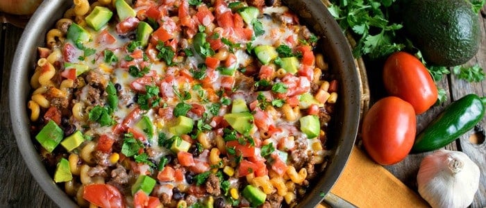 One Pot Tex-Mex Pasta - A Family Feast