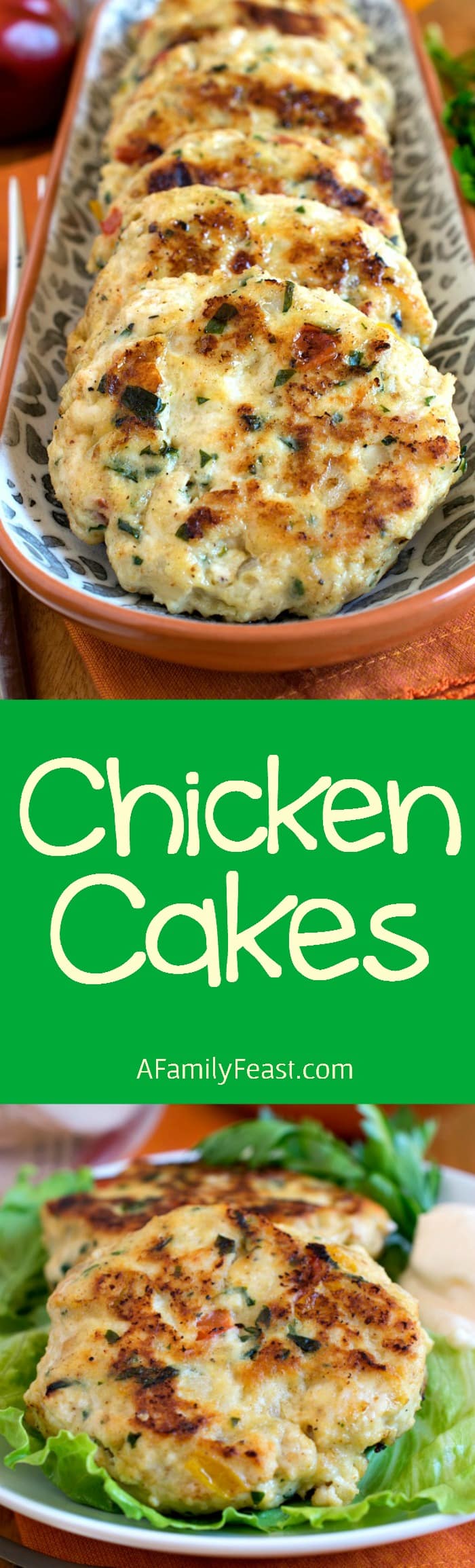 Chicken Cakes - Moist and flavorful, these chicken cakes can be made ahead, then cooked quickly for an easy family meal.