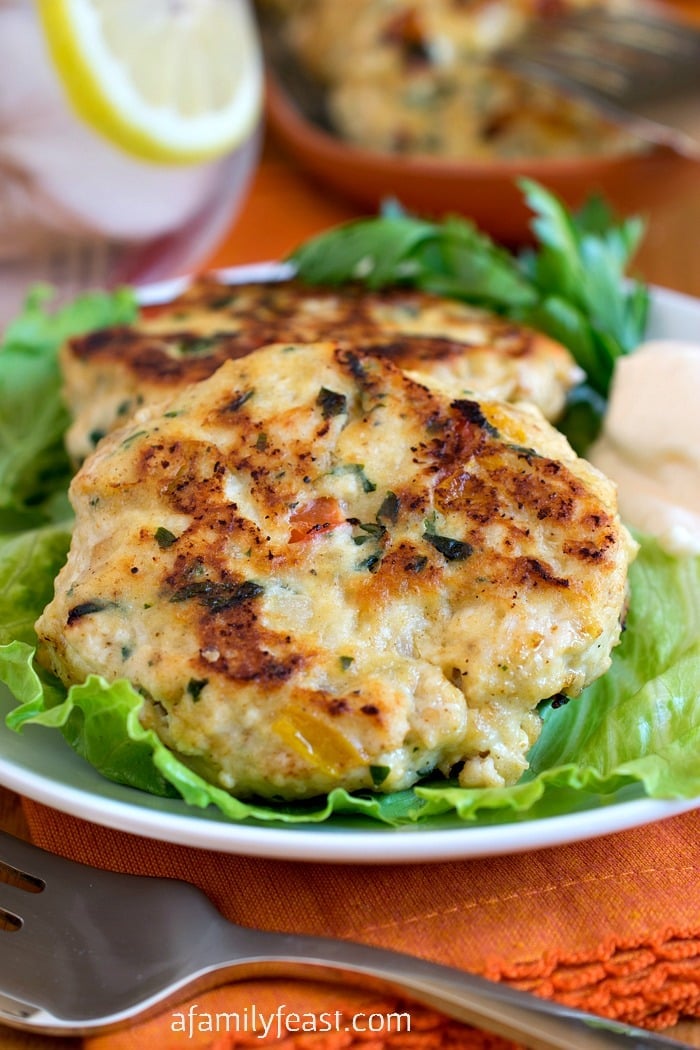Chicken Cakes - Moist and flavorful, these chicken cakes can be made ahead, then cooked quickly for an easy family meal.
