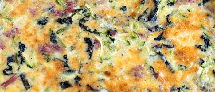 Zucchini Frittata with Tuscan Kale - A Family Feast
