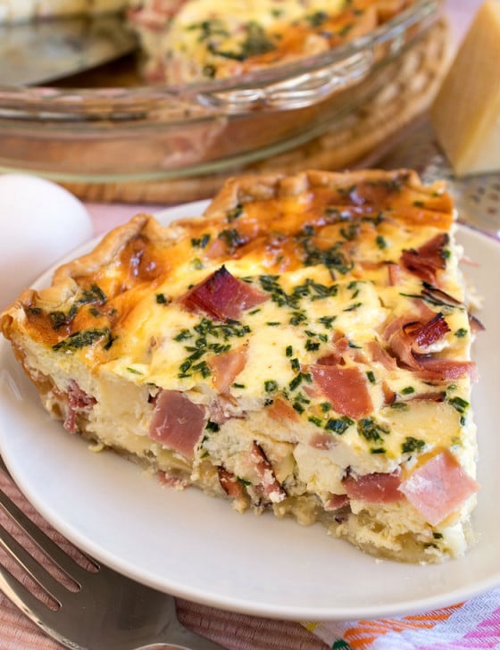 Ham and Swiss Quiche - A Family Feast