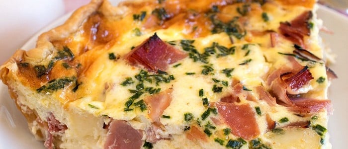 Ham and Swiss Quiche - A Family Feast