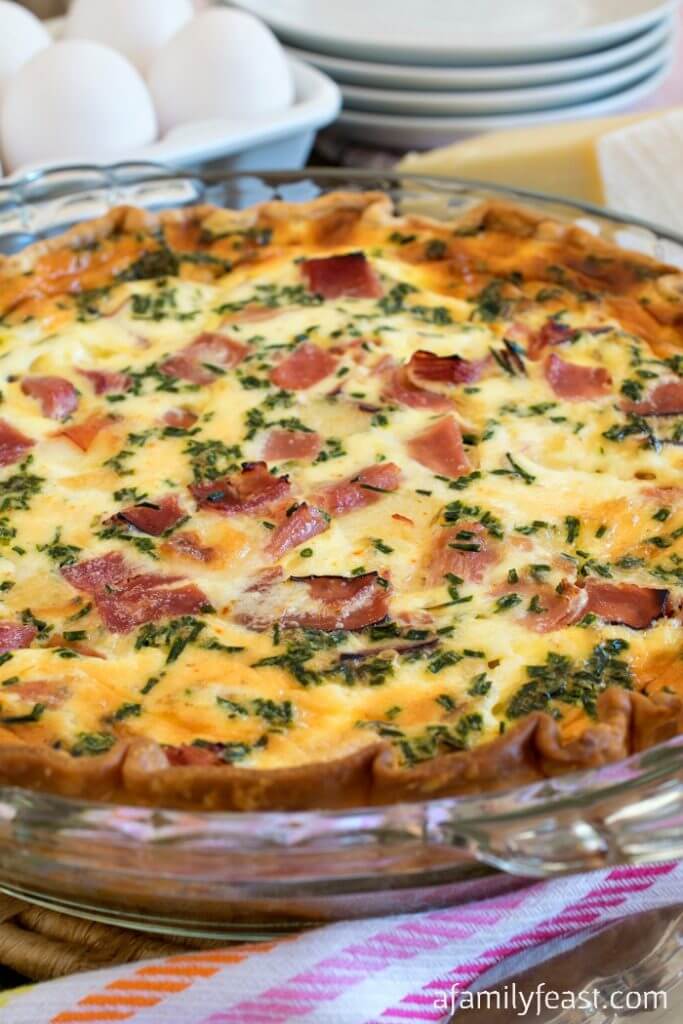 Ham and Swiss Quiche - A Family Feast®