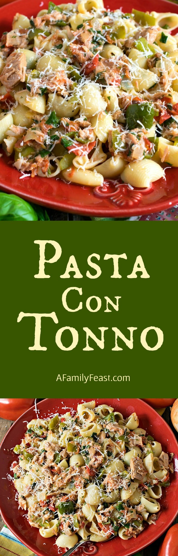 Pasta con Tonno - A delicious, gourmet version of everyone's favorite tuna and noodle dinner!