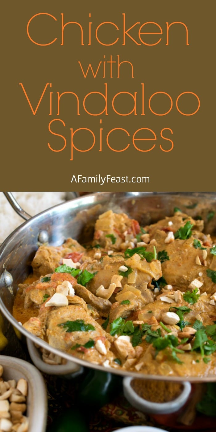 Chicken with Vindaloo Spices - Fantastic flavors in this creamy, zesty dish will have your taste buds singing!