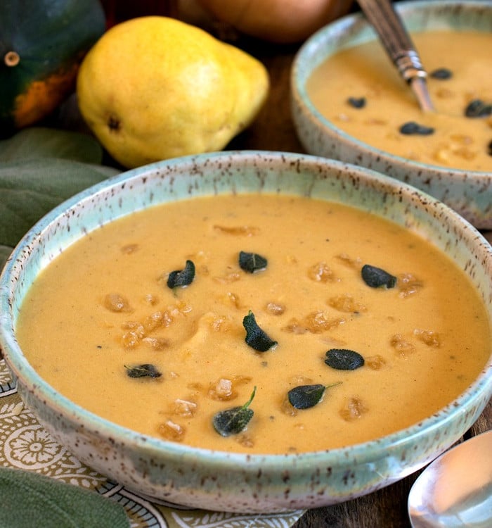 Acorn Squash and Pear Soup - A Family Feast