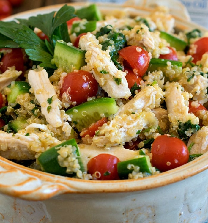 Quinoa Chicken and Vegetable Salad - A Family Feast