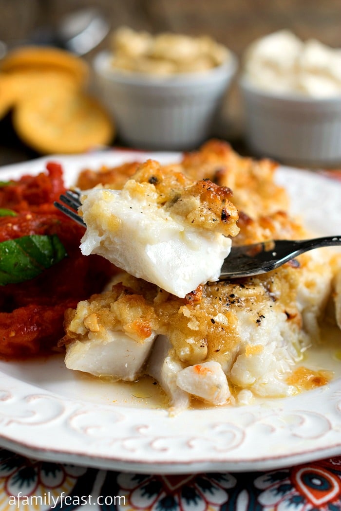 Baked Haddock with Cashew Cracker Crust - Just a few ingredients plus 15 minutes to bake and you'll have a delicious dinner on the table!