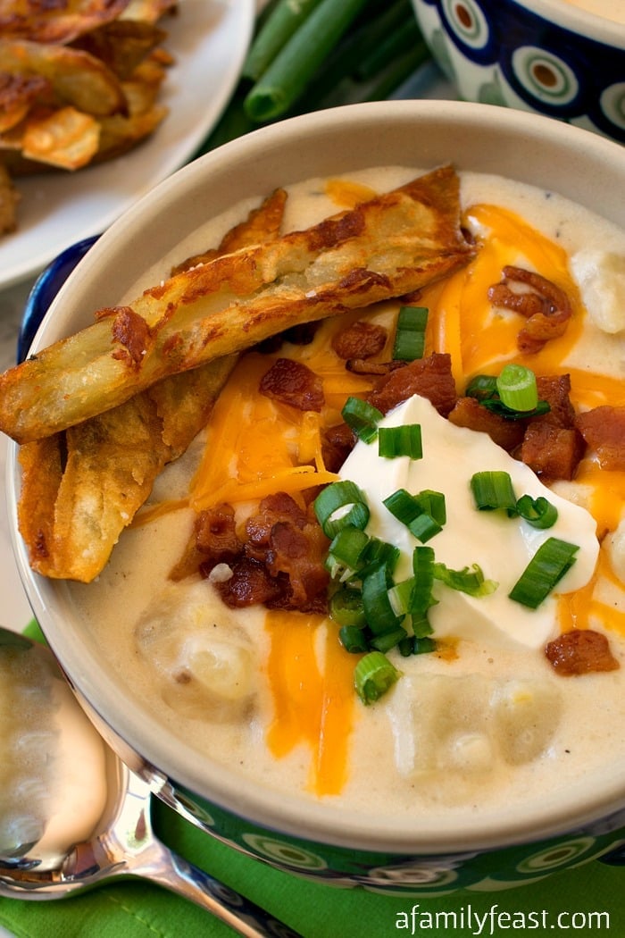 Loaded Baked Potato Soup - A Family Feast