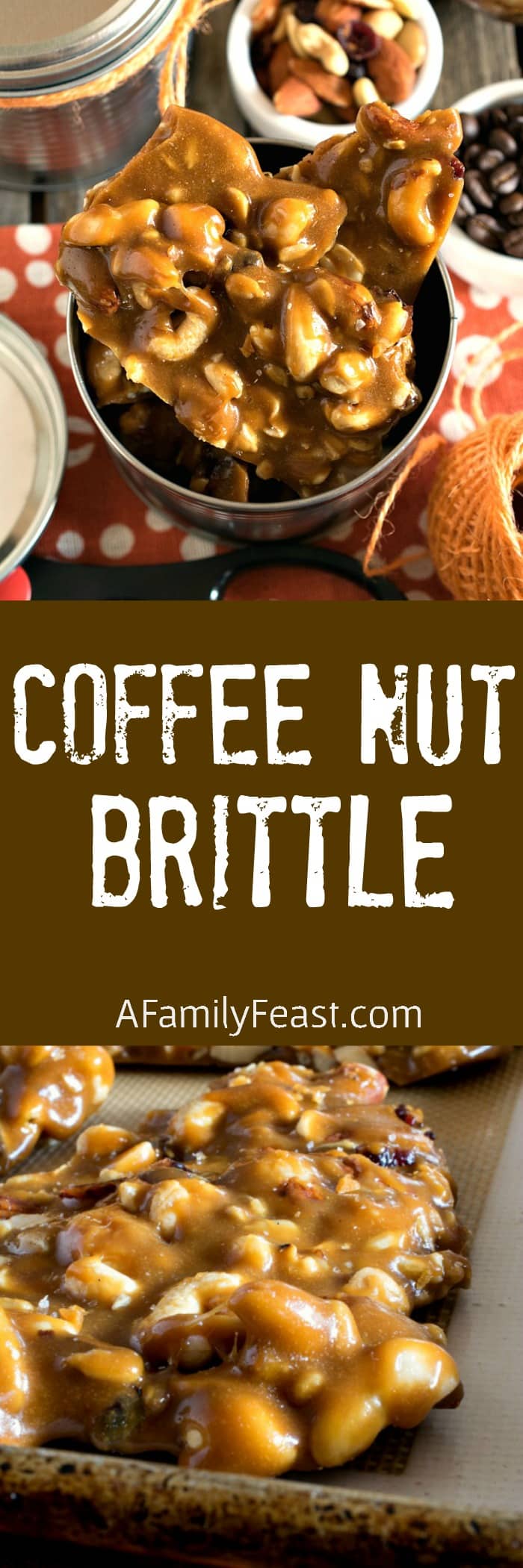 Coffee Nut Brittle - Great for gift giving this holiday season! 