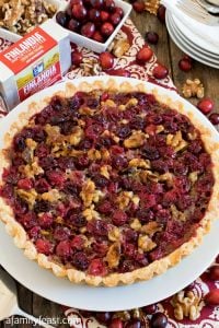 Cranberry Walnut Tart - A Family Feast