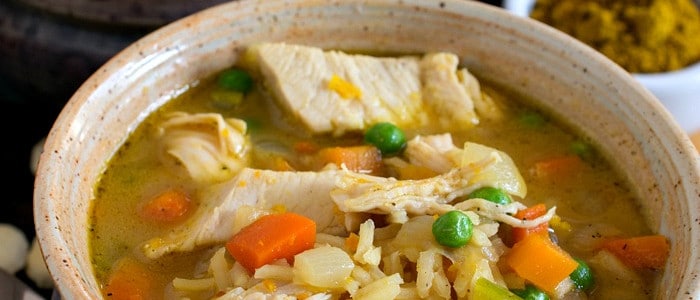 Curried Turkey and Rice Soup - A Family Feast