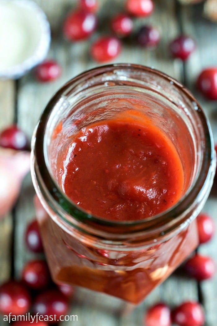 Cranberry Barbecue Sauce - A Family Feast
