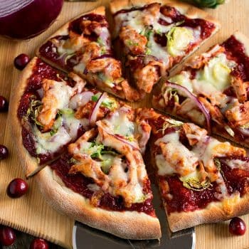 Cranberry Barbecue Turkey Pizza - A Family Feast