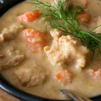 Cream of Turkey Soup with Fennel and Apple - A Family Feast