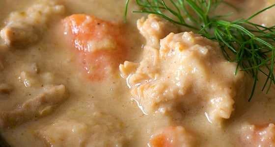 Cream of Turkey Soup with Fennel and Apple - A Family Feast