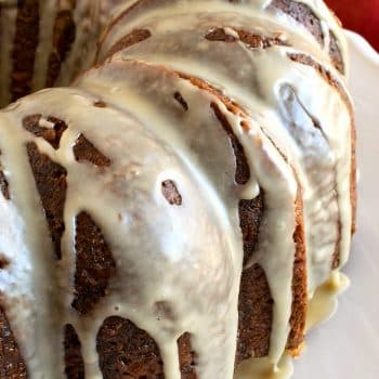 Apple Cider Poke Pound Cake - A Family Feast