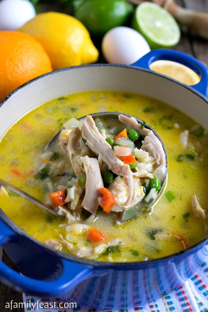 Citrus Chicken and Rice Soup - Orange, lemon and lime juice add a fresh flavor twist to this classic chicken soup recipe.