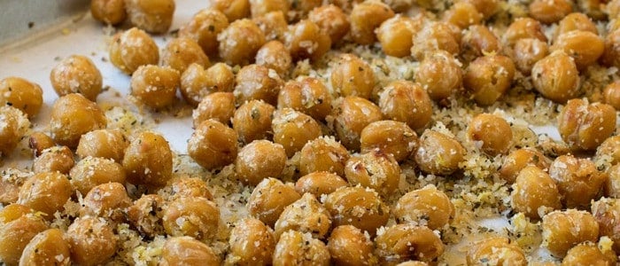 Crispy Parmesan Chickpeas - A Family Feast