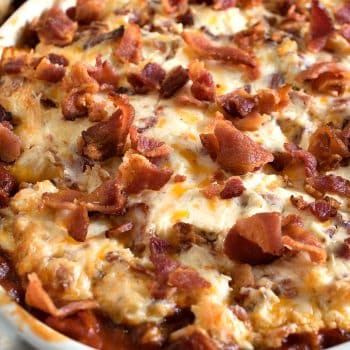 Creamy Roasted Tomato Bacon Dip - A Family Feast
