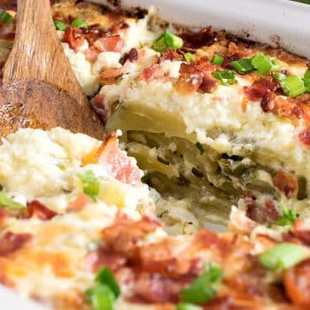 Easy Cheesy Potato Casserole - A Family Feast