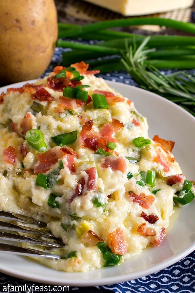 Easy Cheesy Potato Casserole - A Family Feast