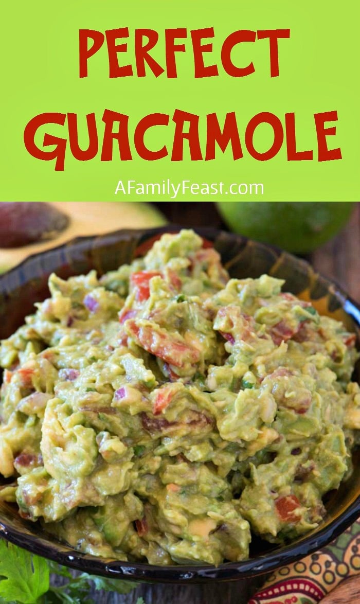 A delicious and easy, perfectly seasoned guacamole recipe with fantastic, fresh flavors. 