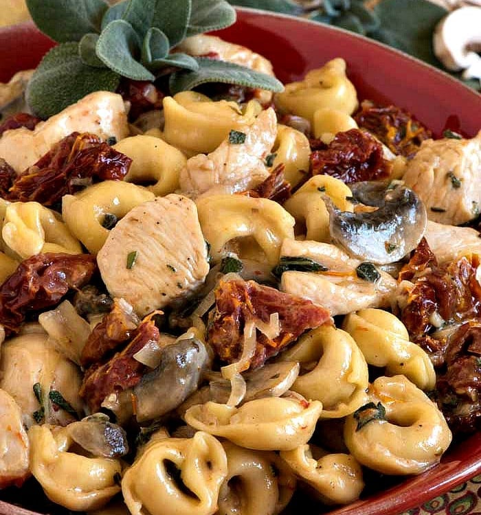 Creamy Tortellini and Chicken with Sun-Dried Tomatoes - A Family Feast