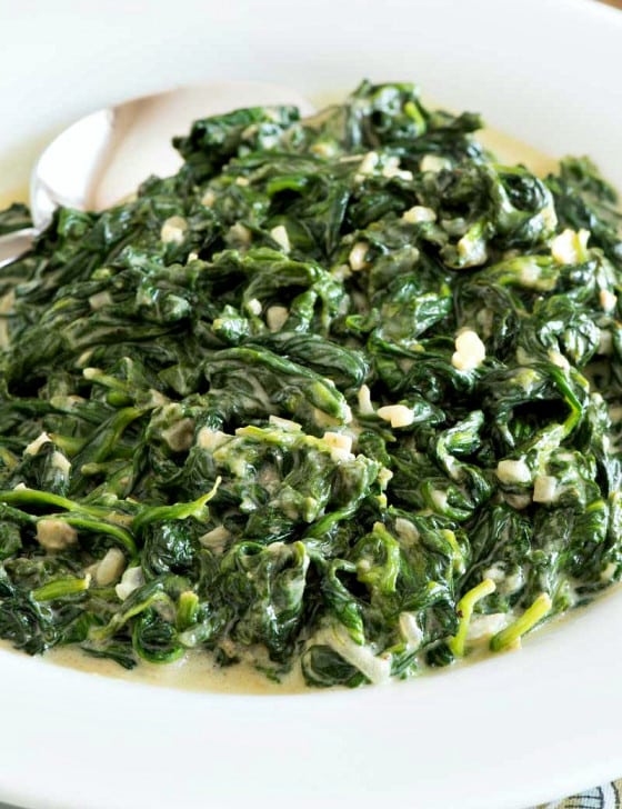Creamed Spinach - A Family Feast