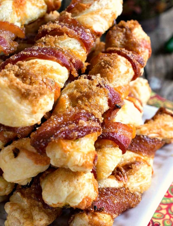 Puff Pastry Bacon Twists - A Family Feast