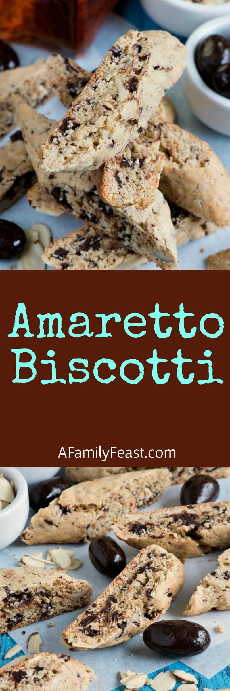 Amaretto Biscotti - Quick and easy to make with a uniquely delicious flavor. So good!