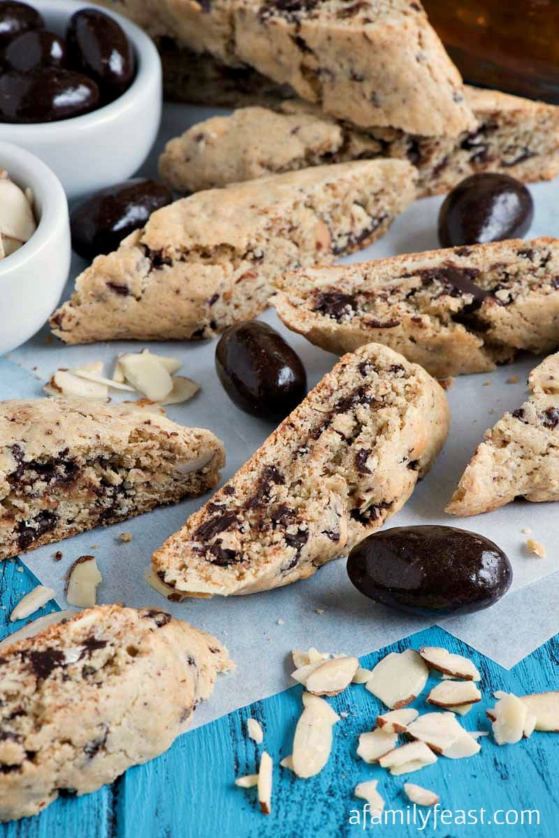 Amaretto Biscotti - Quick and easy to make with a uniquely delicious flavor. So good!