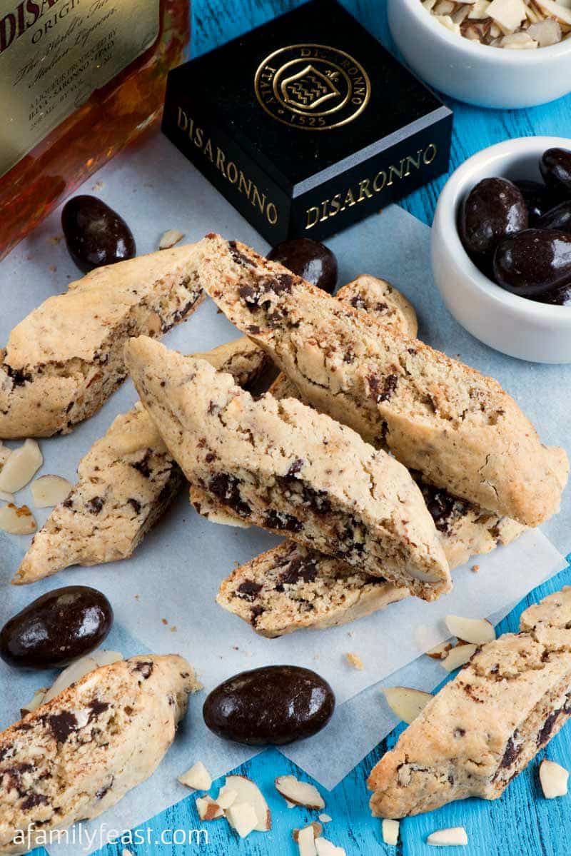 Amaretto Biscotti - Quick and easy to make with a uniquely delicious flavor. So good!