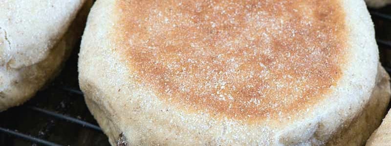 Cinnamon Raisin English Muffins - A Family Feast