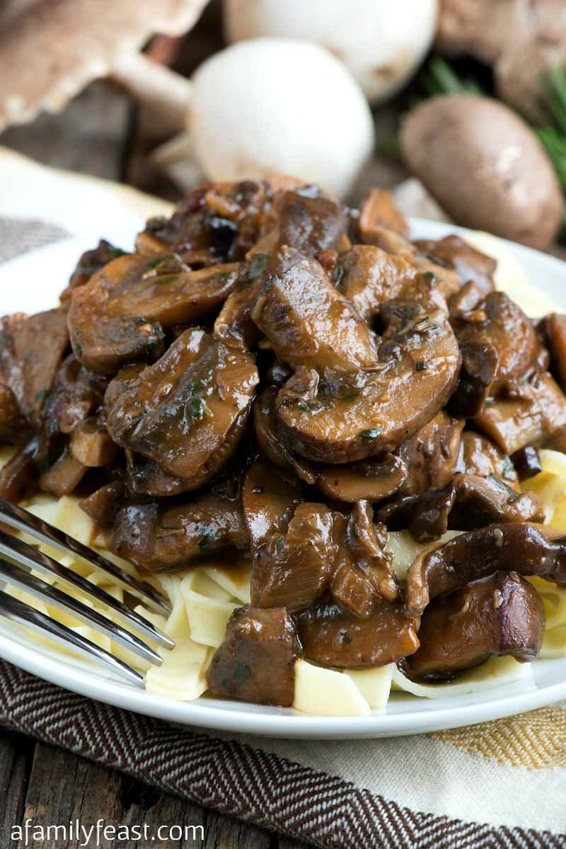 Mushroom Ragout - Made with four different kinds of mushrooms, this hearty ragout is loaded with fantastic flavor.