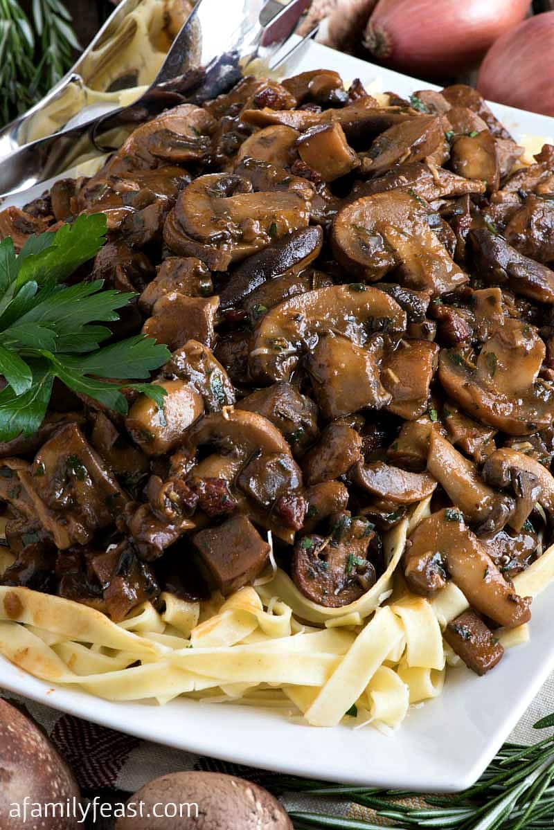 Mushroom Ragout - A Family Feast