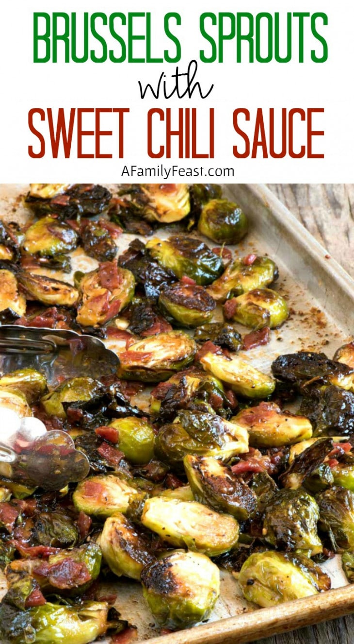 Brussels Sprouts with Sweet Chili Sauce A Family Feast®