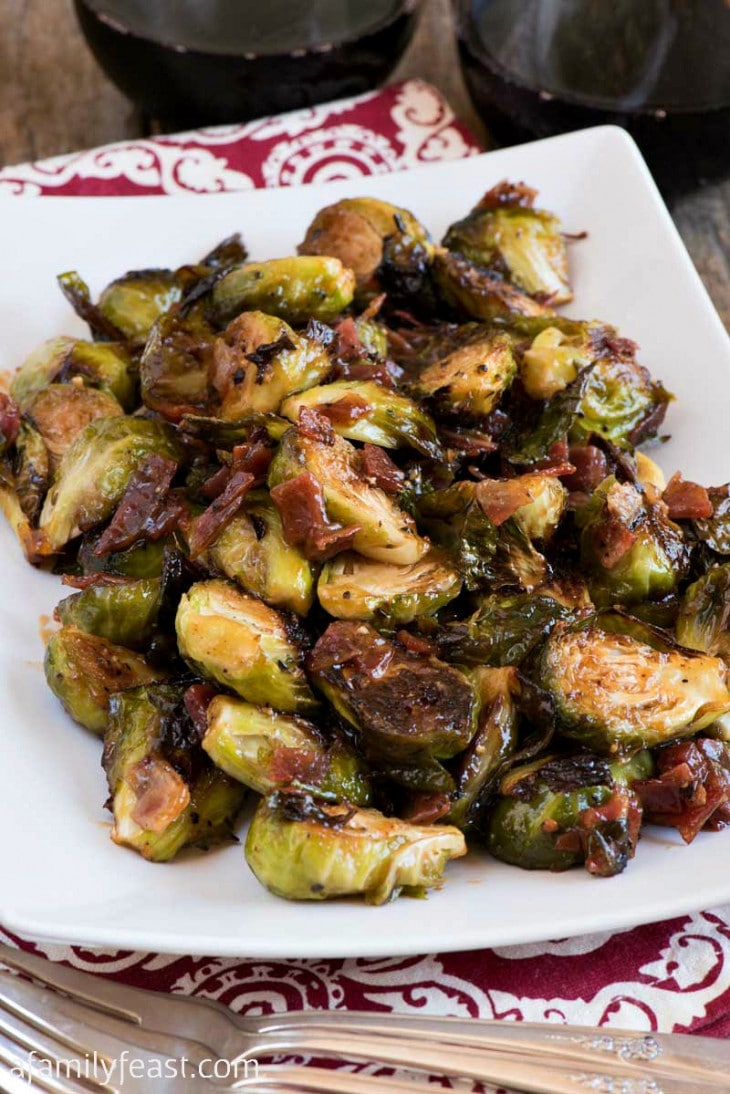 Brussels Sprouts with Sweet Chili Sauce A Family Feast®
